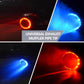 Car Tuning Carbon Fiber LED Light Emitting Exhaust Pipe (High Temperature Resistant)