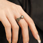 Elegant Vintage Carved Cuff Bracelet & Ring Set
