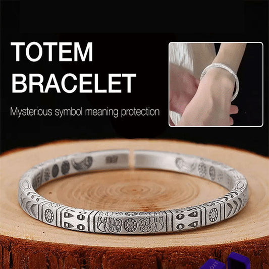 Vintage Totem Rune Cuff Bracelet