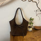 🎀Women's Retro Suede Tote Bag with Knot Decoration