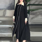 Women's Classic Lapel Solid Color Ankle-Length Dress