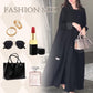 Women's Classic Lapel Solid Color Ankle-Length Dress