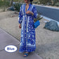 🔥2025 NEW SALES - 50% OFF🔥Printed Long Skirt Lantern Sleeve V-Neck Dress Casual Lace Beach Vacation Long Skirt