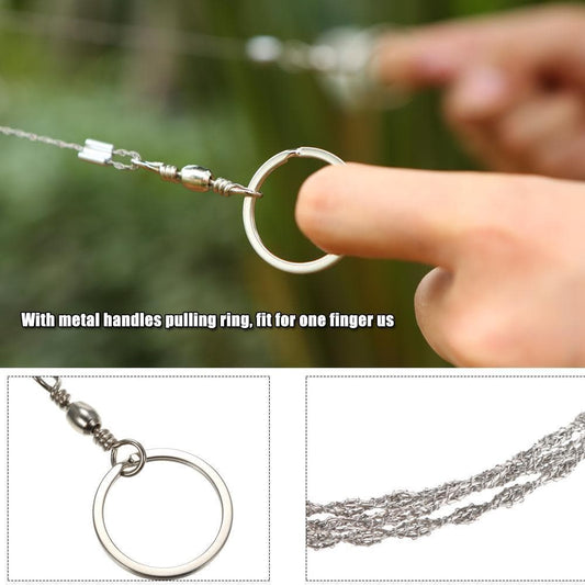 💥 BUY 1 GET 2 FREE! 🔪 Survival Gear Stainless Steel Wire Saw – Durable & Portable ⚡
