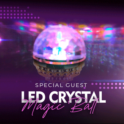 Colorful Rotating Disco Ball Light