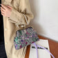 🌷Flower Embroidery Rustic Shoulder Bag
