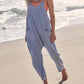 Wide Leg Jumpsuit with Pockets (Buy 2 Free Shipping)
