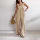 Women's Loose Casual Striped Jumpsuit