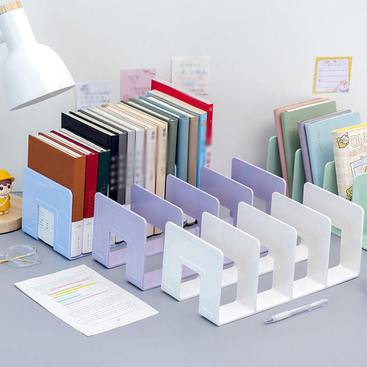 Multifunctional Desk Book Organizer with 4 Compartments