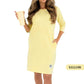 🎁Hot Sale 49% OFF⏳Round Neck 3/4 Sleeve Dress with Pockets