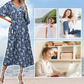 🌸Summer Sale -57% off🌸Women’s Elegant Floral Print V-Neck Long Dress