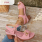 🌸NEW HOT SALE 50% OFF✨Women's Chunky Heel Ankle Strap Sandals