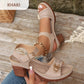 🌸NEW HOT SALE 50% OFF✨Women's Chunky Heel Ankle Strap Sandals