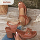 🌸NEW HOT SALE 50% OFF✨Women's Chunky Heel Ankle Strap Sandals