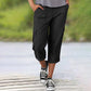 🍧Summer Hot Sale-50% OFF❤️‍🔥Multi-Pocket Solid Color Casual Cargo Capri Pants
