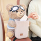 🎁Hot Sale 49% OFF⏳Cute Bear Plush Car Tissue Holder & Storage Bin