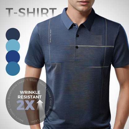 👔 Men's Loose Cool Breathable Lapel T-Shirt