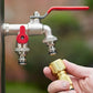 💥Biggest Sales - 50% OFF🔥Universal Stainless Steel Double Outlet Garden Water Faucet