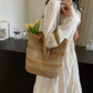 Women's Straw Woven Beach Shoulder Bag