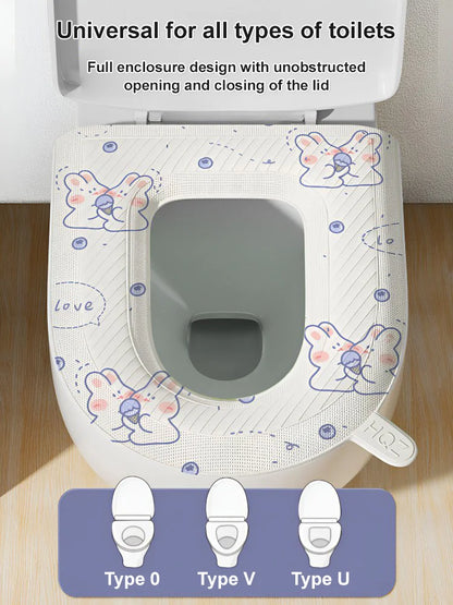 🚽 50% OFF NOW! ✨ Upgraded EVA Waterproof Toilet Seat - Soft & Hygienic, Easy to Install and Clean, Fits Most Standard Toilets 🧼🛠️