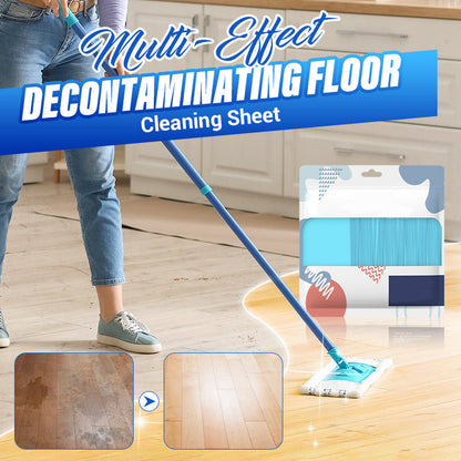 Multi-Effect Decontaminating Floor Cleaning Sheet