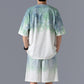 Men's Breathable Short-Sleeve Tops ＆ Shorts Tracksuits Set