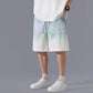 Men's Breathable Short-Sleeve Tops ＆ Shorts Tracksuits Set