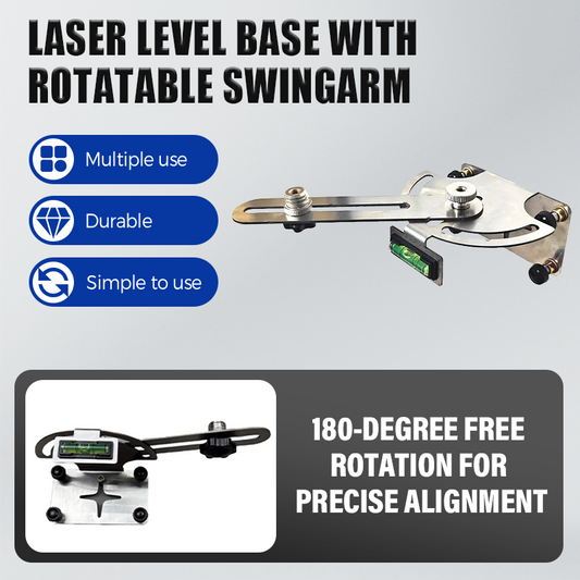 Laser Level Base with Rotatable Swingarm