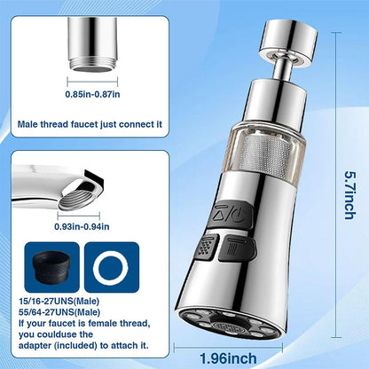🔥 2025 Hot Sale💦360° Swivel Kitchen Faucet Aerator