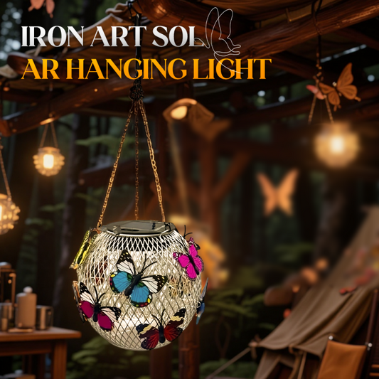 ⏳Time-Limited Special⏰Solar Pendant Lamp Art Of Iron