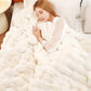 💫2025 Hot Sale🛏️Thickened rabbit plush&milk velvet cover blanket