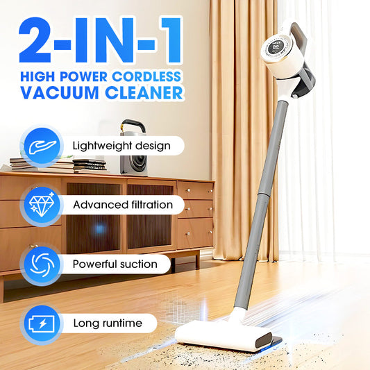 🔥Hot Sale 50% OFF🍃2-in-1 High Power Cordless Vacuum Cleaner