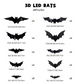 🔥Hot Sale 50% Off🦇Halloween 3D Bat LED Wall Light Decor