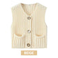🍂49% OFF🔥Women’s Chunky Knit Button-Down Sweater Vest