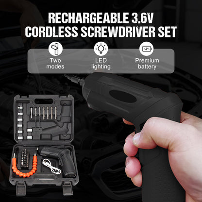 🔥Hot sale 50% discount⏳Rechargeable 3.6V battery screwdriver set🛠️