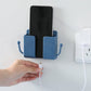 🥳2026 HOT SALE🥳💞50K+ SOLD!🎨🔋 50% OFF! Wall Storage Box – ABS flame‑retardant, remote control holder. Side hooks for keys & earphones. Keep counters clear! 🧹✅