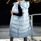❄️HOT SALE 50% OFF🔥🍂Women's Long Puffer Vest with Quilted Hood & Button Down Closure