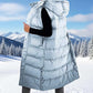 ❄️HOT SALE 50% OFF🔥🍂Women's Long Puffer Vest with Quilted Hood & Button Down Closure