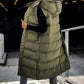 ❄️HOT SALE 50% OFF🔥🍂Women's Long Puffer Vest with Quilted Hood & Button Down Closure