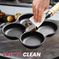 🏆Hot Sale⚡🍳Non-stick Egg Frying Pan, 4 Holes Skillet With Handle🍳