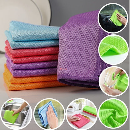🔥LAST DAY 50% OFF🏆Streak-Free Miracle Cleaning Cloths - Reusable