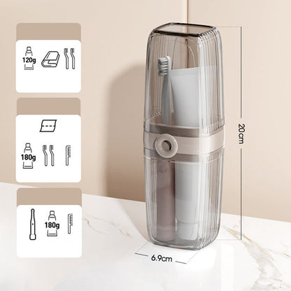 🎁 Hot Sale 49% OFF 🔥2-in-1 Portable Transparent Travel Toothbrush Case