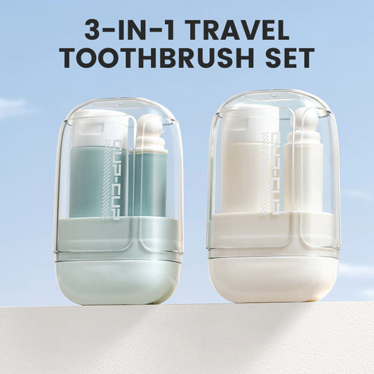 🎉Black Friday Sale 49% OFF 🎉3-in-1 Travel Toothbrush Set
