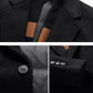Men’s Premium Faux Wool Blend Coat with Quilted Lining