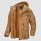 Men's Winter Drawstring Cotton Military Driver Jacket - Comfort and Style Combined