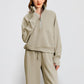 ✨Women's Oversized Half Zip Wide Leg 2 Piece Outfits Lounge Set(BUY 2 FREE SHIPPING)