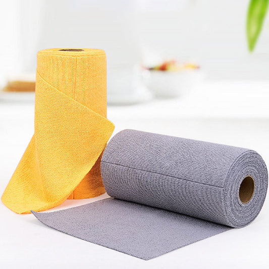 🧻 50% OFF NOW! ✨ Reusable Tear-Away Cleaning Towel Roll - Strong & Absorbent for Kitchen/Glass/Cars, Leaves No Lint 🧽📦