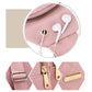 Multi-Pocket Lightweight Metal Zipper Chest Bag with Data Cable Hole