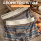 Men's Breathable Geometric Pattern Boxer Briefs