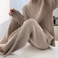Women's Simple Vintage Split Hem Knit Set